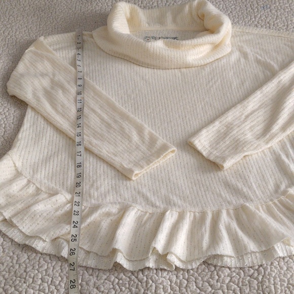Maeve By Anthropologie Medium Addie Ruffled Hacci Pullover Sweater - Picture 8 of 17